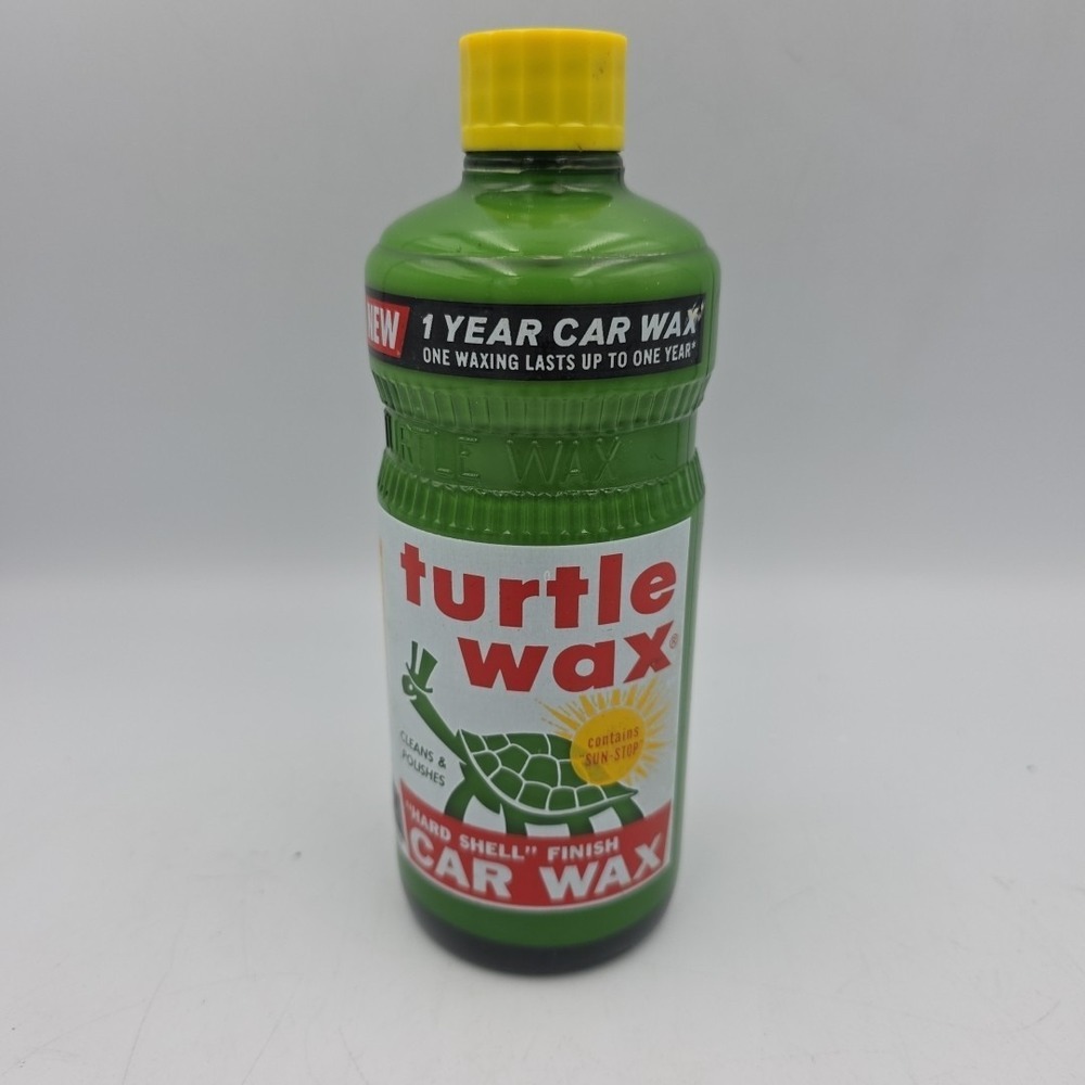 Vintage Turtle‎ Wax Bottle 1960 Collectible Decor